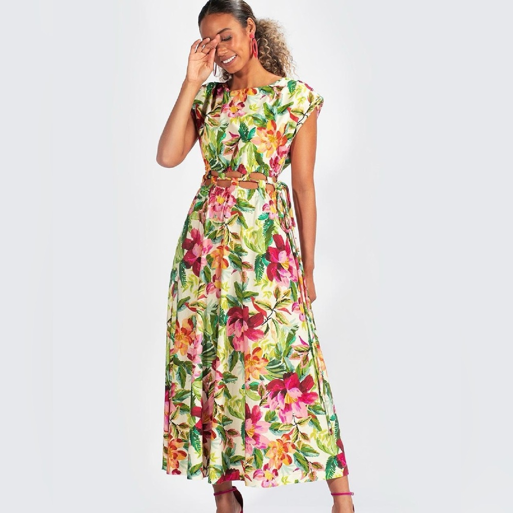 FARM Rio Multicolor Floral Maxi Dress